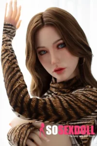 160cm 5ft2 Brown Long Hair Gentle Sex Dolls D Cup In Stock (US Only)