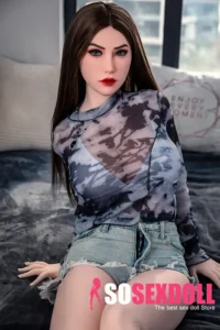 160cm 5ft2 Brown Long Hair Mature Sex Dolls D Cup In Stock (US Only)