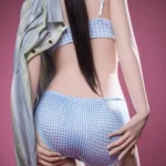 160cm 5ft2 Brown Straight Hair Pure Slim Sex Dolls Silicone Sex Dolls Partners