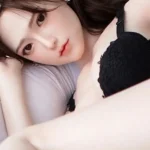 160cm 5ft2 Long Hair Black Lace Dress Sex Dolls Realistic Love Dolls Vagina Toys