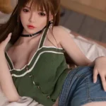 160cm 5ft2 Long Hair Green Strap Cute Sex Dolls High Quality Sex Dolls