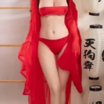 160cm 5ft2 Red Skirt Ancient Style Sex Dolls Sex Body Virtual Sex Dolls