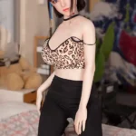160cm 5ft2 Short Hair Double Bun Head Sex Dolls Adult Toys Sex Game Lady Dolls