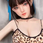 160cm 5ft2 Short Hair Double Bun Head Sex Dolls Adult Toys Sex Game Lady Dolls
