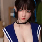 160cm 5ft2 Short Hair Double Bun Head Sex Dolls Adult Toys Sex Game Lady Dolls