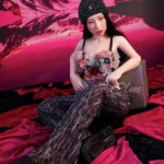 160cm 5ft2 Silicone A Cup Small Chests Black Hair Sex Doll