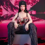 160cm 5ft2 Silicone A Cup Small Chests Black Hair Sex Doll