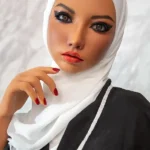 160cm 5ft2 Silicone White Headscarf Large Bust Sex Doll In Stock(US Only)