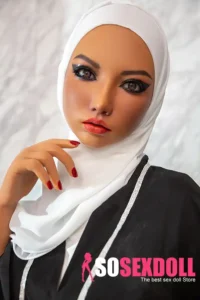 160cm 5ft2 Silicone White Headscarf Large Bust Sex Doll In Stock(US Only)