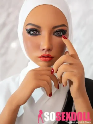 160cm 5ft2 Silicone White Headscarf Large Bust Sex Doll In Stock(US Only)