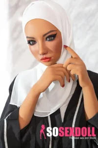 160cm 5ft2 Silicone White Headscarf Large Bust Sex Doll In Stock(US Only)
