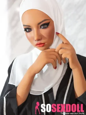 160cm 5ft2 Silicone White Headscarf Large Bust Sex Doll In Stock(US Only)