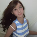 160cm 5ft2 TPE Asian Beauty Wheat Skin Striped Clothes Sex Doll