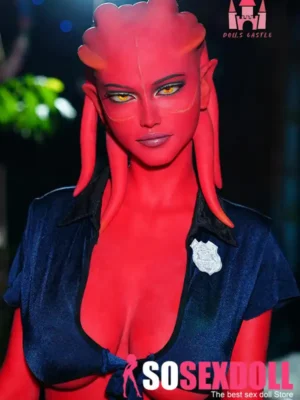 160cm 5ft2 TPE E Cup Breast Red Skin Fantasy Sex Doll #A9 Head in Stock （EU only）