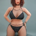 162cm 5ft3 TPE Full Size Curls Hair Chubby Chests Sex Doll