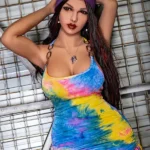 162cm 5ft3 TPE Large Breasts Thick Hips Black Hair Sex Doll 192 Head