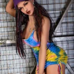162cm 5ft3 TPE Large Breasts Thick Hips Black Hair Sex Doll 192 Head
