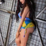 162cm 5ft3 TPE Large Breasts Thick Hips Black Hair Sex Doll 192 Head