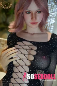 163cm 5ft3 Silicone Petite Breasts Short Hair Sexy Lingerie Sex Doll