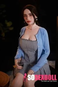Checked Dress Soft Skin Sex Doll