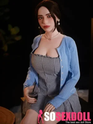 Checked Dress Soft Skin Sex Doll