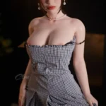 Checked Dress Soft Skin Sex Doll