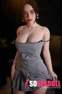 Checked Dress Soft Skin Sex Doll