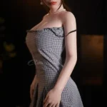 Checked Dress Soft Skin Sex Doll