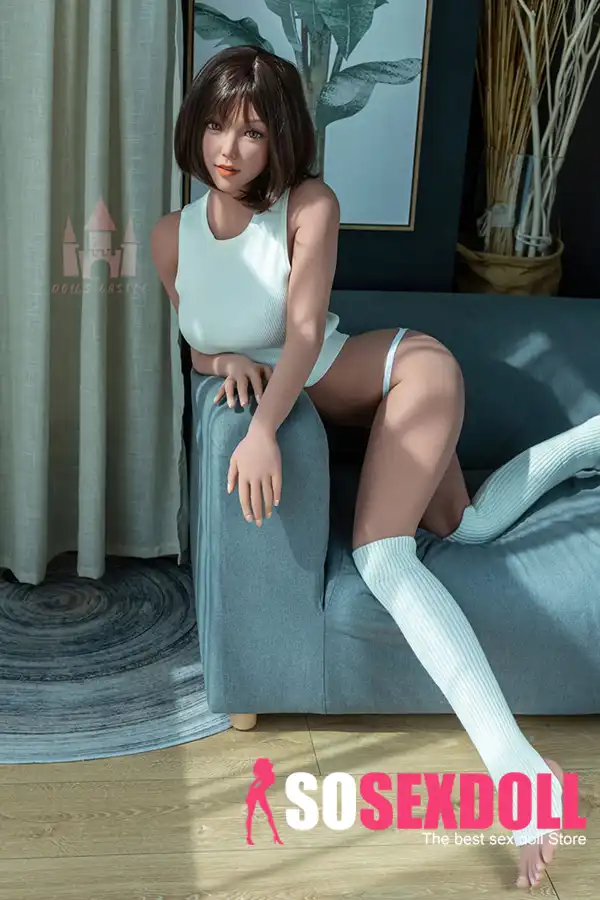 Boneca sexual feminina de 163 cm, 5 pés e 3 polegadas, busto, cintura de vespa, cabelo preto, cabeça #K3