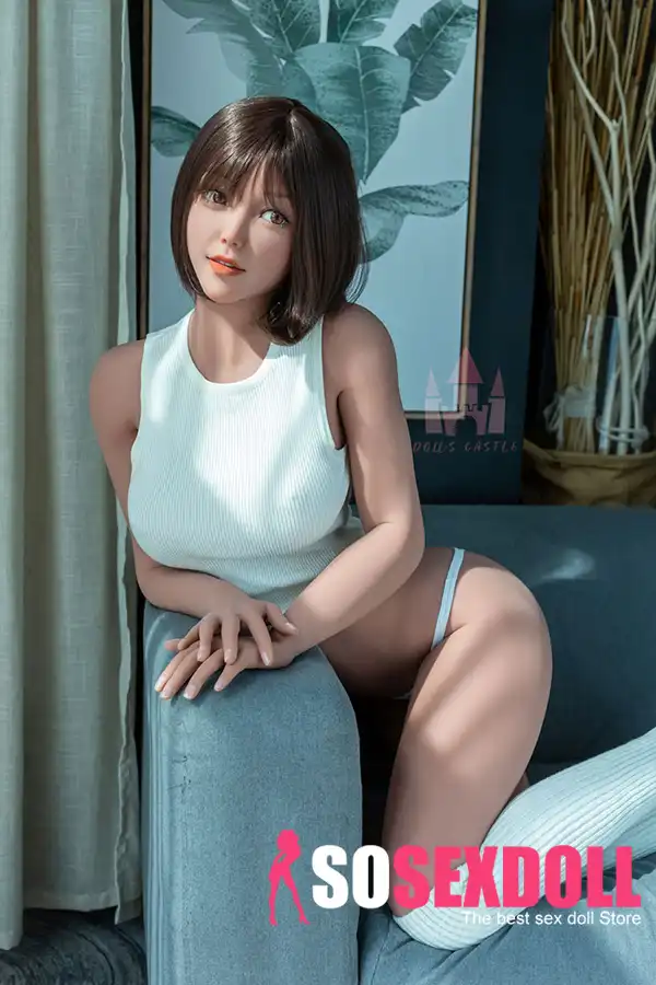 Boneca sexual feminina de 163 cm, 5 pés e 3 polegadas, busto, cintura de vespa, cabelo preto, cabeça #K3