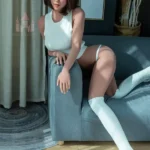 163cm 5ft3 TPE E Cup Bust Wasp Waist Black Hair Sex Doll #K3 Head