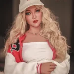 163cm 5ft3 TPE Small Breast Juicy Hips Blonde Hair Sex Doll #DC04 Head