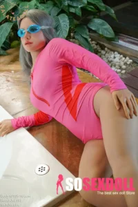 Silver Curls Petite Chests Sex Doll