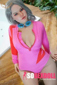 Silver Curls Petite Chests Sex Doll