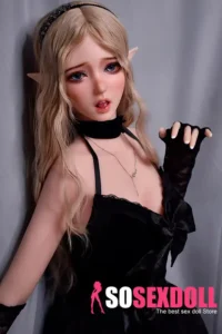 165cm 5ft4 Black Dress Elf Dolls Realistic Sex Dolls Female Adult Toys