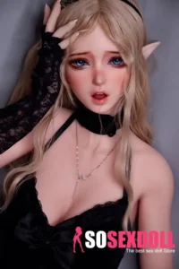 165cm 5ft4 Black Dress Elf Dolls Realistic Sex Dolls Female Adult Toys