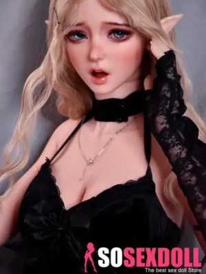 165cm 5ft4 Black Dress Elf Dolls Realistic Sex Dolls Female Adult Toys