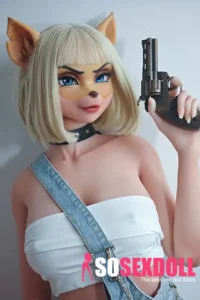 165cm 5ft4 Blonde Cat Ear Sex Dolls Silicone Female Sex Dolls