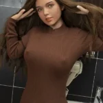165cm 5ft4 Brown Long Hair Gentle Sex Dolls E Cup In Stock (US Only)