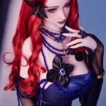 165cm 5ft4 Red Curly Haired Dolls With Big Breasts Adult Sex Dolls