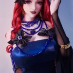 165cm 5ft4 Red Curly Haired Dolls With Big Breasts Adult Sex Dolls