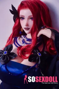 165cm 5ft4 Red Curly Haired Dolls With Big Breasts Adult Sex Dolls