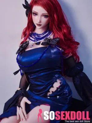 165cm 5ft4 Red Curly Haired Dolls With Big Breasts Adult Sex Dolls
