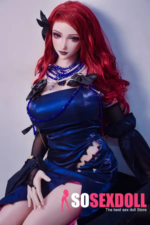 165cm 5ft4 Red Curly Haired Dolls With Big Breasts Adult Sex Dolls