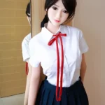 165cm 5ft4 TPE JK Uniform Black Stockings Sex Doll