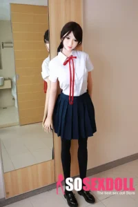 165cm 5ft4 TPE JK Uniform Black Stockings Sex Doll