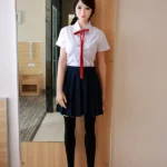 165cm 5ft4 TPE JK Uniform Black Stockings Sex Doll