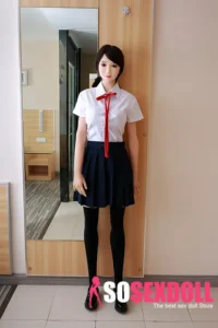 165cm 5ft4 TPE JK Uniform Black Stockings Sex Doll