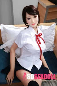 165cm 5ft4 TPE JK Uniform Black Stockings Sex Doll