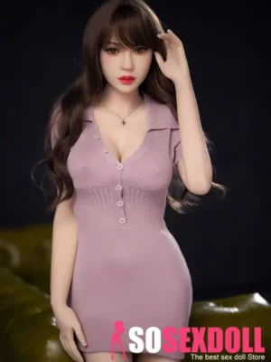 165cm 5ft4 TPE Mature Girl Purple Dress Sex Doll